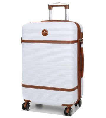 Чемодан средний M белый 66х42х25(+5)см/74л/3.6кг/Worldline 629 629-24 white фото