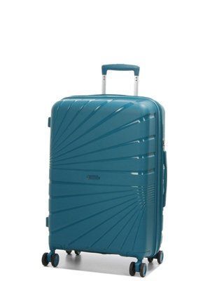Чемодан средний М полипропилен зелён 65х43х27+5/72л/3.5кг/Worldline287 287-24 green фото