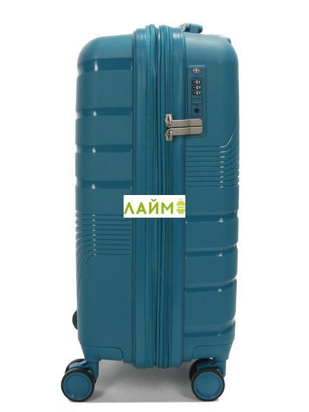 Валіза мала S поліпропілен зелена 55х38х24+5см/47л/2.8кг/Worldline 287 287-20 green фото