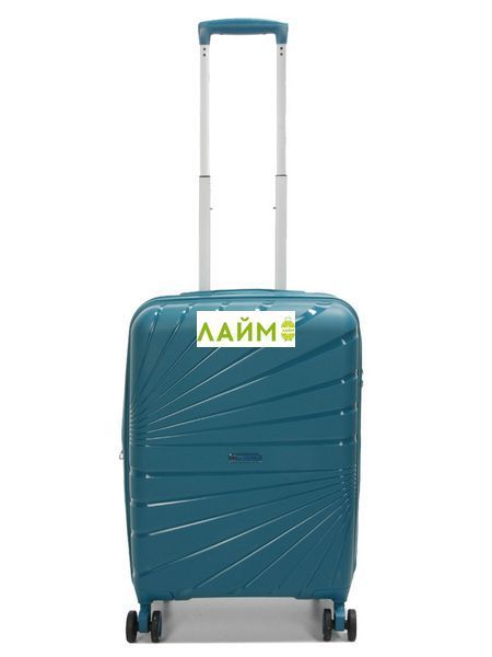 Валіза мала S поліпропілен зелена 55х38х24+5см/47л/2.8кг/Worldline 287 287-20 green фото