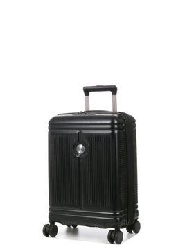 Чемодан малый S поликарбонат чёрный 55x35x20+5см/48л/2.8кг/Airtex 649 649-20 black фото