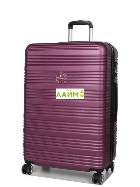 Чемодан Франция большой L фиолет 75х52х31+5см/115л/4.3кг/Worldline 805 805-28 purple фото
