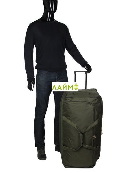 Сумка на колёсах гигант XL хаки 85х36х38см/112л/3.3кг/Madisson 214-82 214-82 khaki green фото