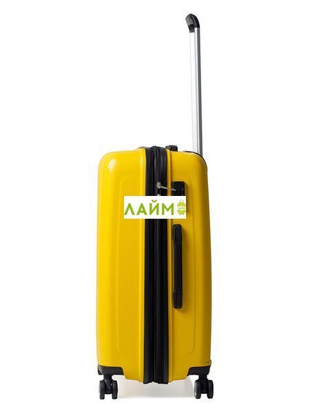 Чемодан средний M полипропилен жёлтый 68х47х33+5/102л/3.9кг/Airtex 241 241-24 yellow фото