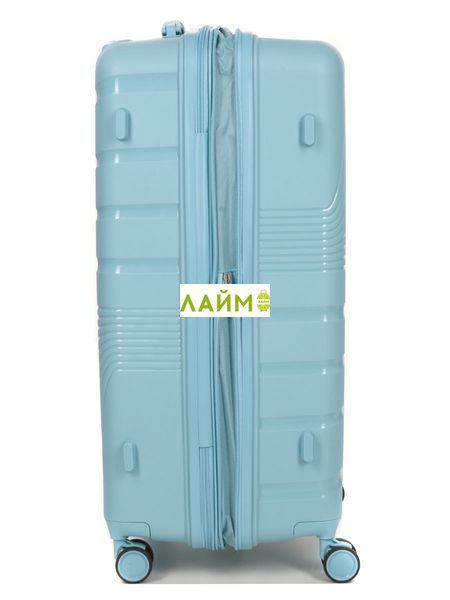 Валіза велика L поліпропілен синя 75х48х31+5/108л/4.3кг/Worldline 287 287-28 blue фото