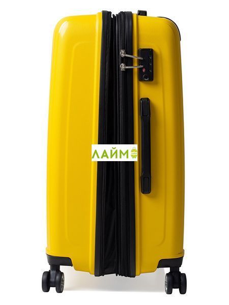 Чемодан средний M полипропилен жёлтый 68х47х33+5/102л/3.9кг/Airtex 241 241-24 yellow фото
