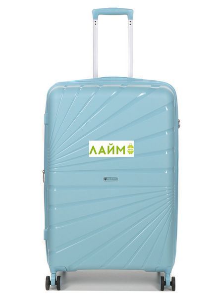 Валіза велика L поліпропілен синя 75х48х31+5/108л/4.3кг/Worldline 287 287-28 blue фото