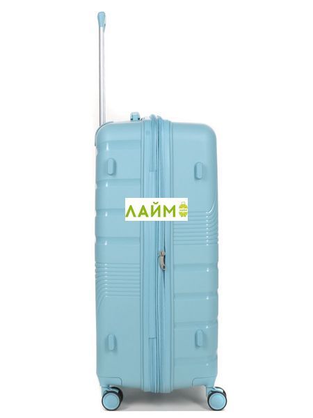 Валіза велика L поліпропілен синя 75х48х31+5/108л/4.3кг/Worldline 287 287-28 blue фото