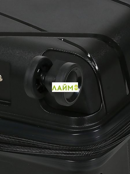 Чемодан малый S полипропилен чёрный 55х38х24+5см/49л/3кг/Worldline 289 289-20 black фото