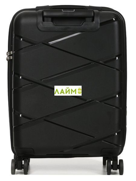 Чемодан малый S полипропилен чёрный 55х38х24+5см/49л/3кг/Worldline 289 289-20 black фото