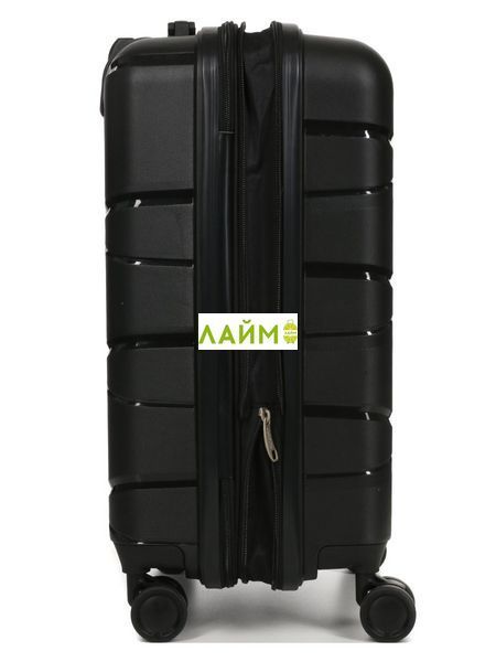 Чемодан малый S полипропилен чёрный 55х38х24+5см/49л/3кг/Worldline 289 289-20 black фото