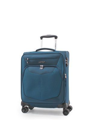Чемодан ручная кладь S ткань синий 55х40х20+5см/43л/2.3кг/Airtex 6903 6903-20 blue фото