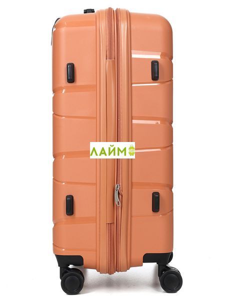 Чемодан средний М полипропилен оранж 65х44х28+5/77л/3.4кг/Worldline289 289-24 orange фото