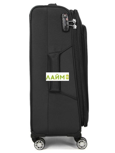 Валіза середня M тканина чорна 67х41х27(+5)см/83л/3.2кг/Snowball 87303 87303-24 black фото