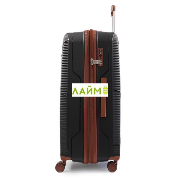 Чемодан большой L полипропилен чёрный76х50х32+5/118л/4.6кгWorldline293 293-28 black фото