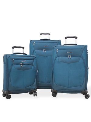Набір валіз Франція (L M S-3шт) тканина синя/Airtex 6903 6903-(LMS-3)blue фото