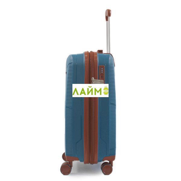 Чемодан малый S полипропилен синий 55х37х23+5/48л/2.9кг/Worldline 293 293-20 blue фото