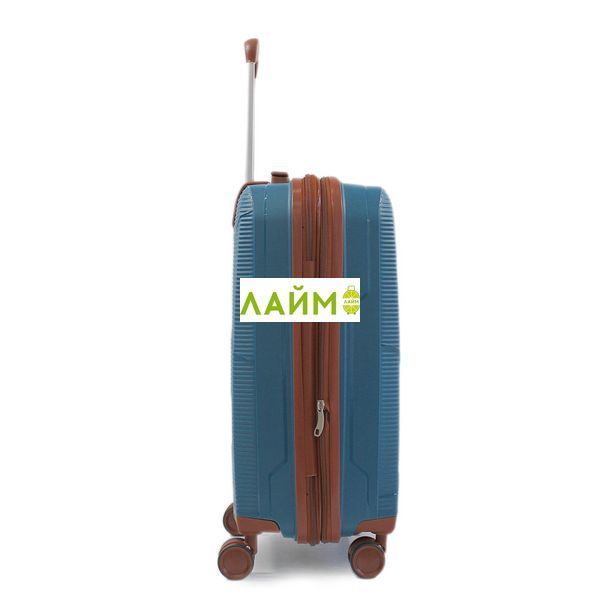 Чемодан малый S полипропилен синий 55х37х23+5/48л/2.9кг/Worldline 293 293-20 blue фото