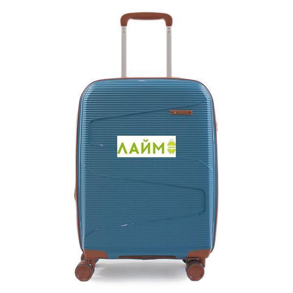 Чемодан малый S полипропилен синий 55х37х23+5/48л/2.9кг/Worldline 293 293-20 blue фото